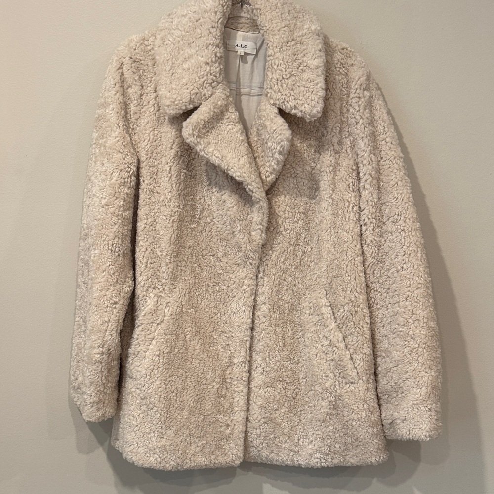 A.L.C. Cream Teddy Jacket